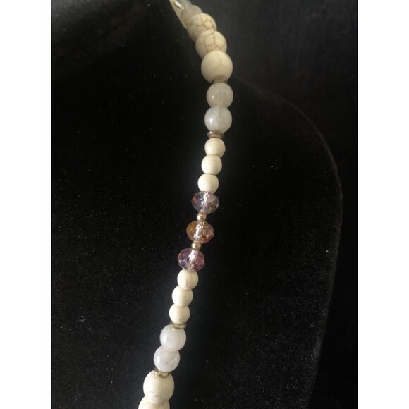 Veronese Signed Geode Beaded Pendant Necklace Beautiful - Picture 9 of 16